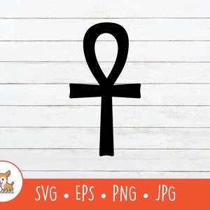 Ankh Symbol SVG, Vector Ankh Symbol Clipart, Ankh Cut File For Cricut, PNG, EPS, Instant Digital Download