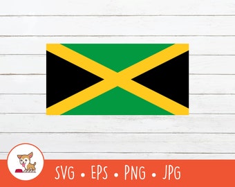 ジャマイカ国旗 SVG、ジャマイカの国家国家バナー、クリカット カット