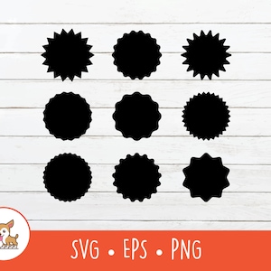 Etiketten SVG, Stern Stern Etiketten Clipart Bundle, Vektor Stern Etiketten geschnitten Datei für Cricut, PNG, EPS, sofortiger digitaler Download