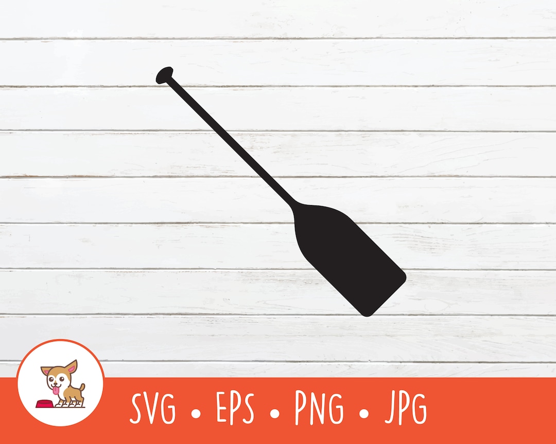 Paddle SVG, Kayak Paddle Clipart, Vector Canoe Paddle Cut File for