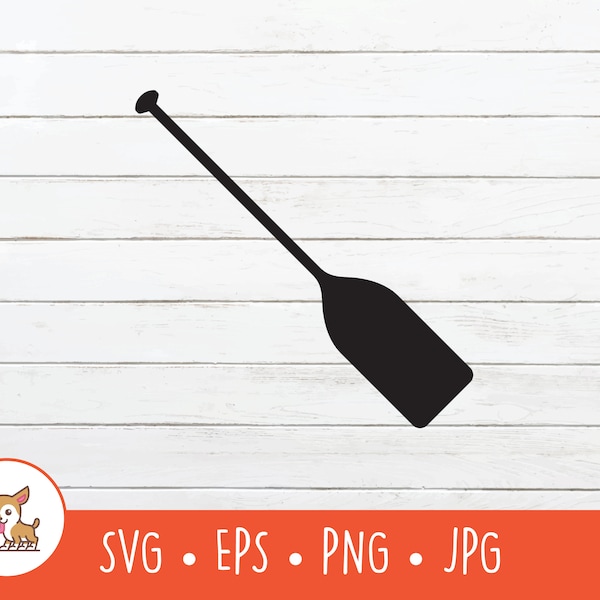 Paddle SVG, Kayak Paddle Clipart, Vector Canoe Paddle Cut File For Cricut, PNG, EPS, Instant Digital Download