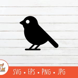 Bird SVG, Bird Clipart, Vector Bird Cut File For Cricut, Digital Download