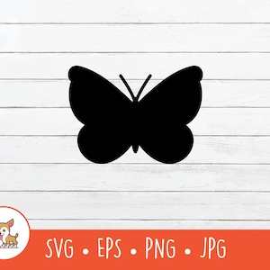 Butterfly SVG, Butterfly Clipart, Vector Butterfly Silhouette Cut File For Cricut, PNG, EPS, Instant Digital Download