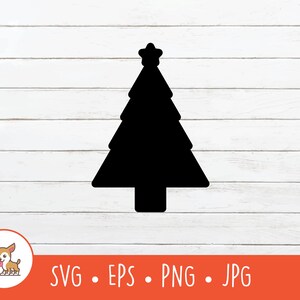 Christmas Tree SVG, Christmas Tree Silhouette, Christmas Tree Clipart, Christmas Tree Cut File For Cricut, Digital Download