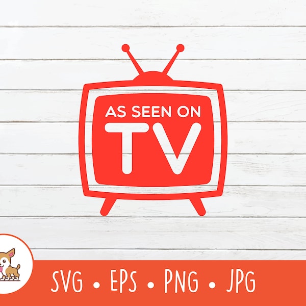 As Seen On TV SVG, As Seen On TV Clipart, As Seen On Television Logo Cut File For Cricut, Instant Digital Download