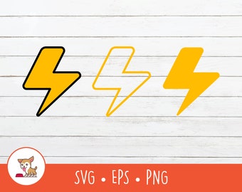 THUNDER SVG Bundle, LIGHTNING Svg Files, Thunder Svg Cut Files, Cracks ...