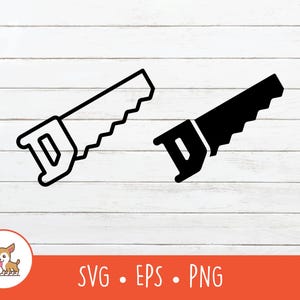 Saw SVG, Hand Saw Clipart, Vector Handsaw Cut File For Cricut, PNG, EPS, Instant Digital Download