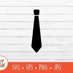 Krawatte SVG, Krawatte Clipart, Vektor-Krawatte geschnitten-Datei für Cricut, PNG, EPS, sofortiger digitaler Download