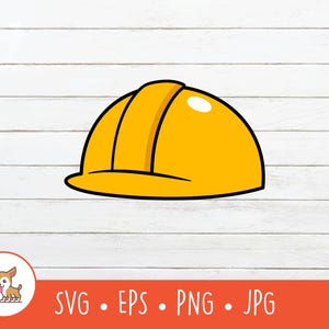 Cartoon veiligheidshelm clipart, veiligheidshelm SVG, vector veiligheidshelm gesneden bestand voor Cricut, PNG, EPS, instant digitale download