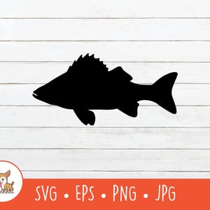Peixe SVG, Clipart de Peixe, Arquivo de Corte de Peixe Vetorial para Cricut, PNG, EPS, Download Digital Instantâneo