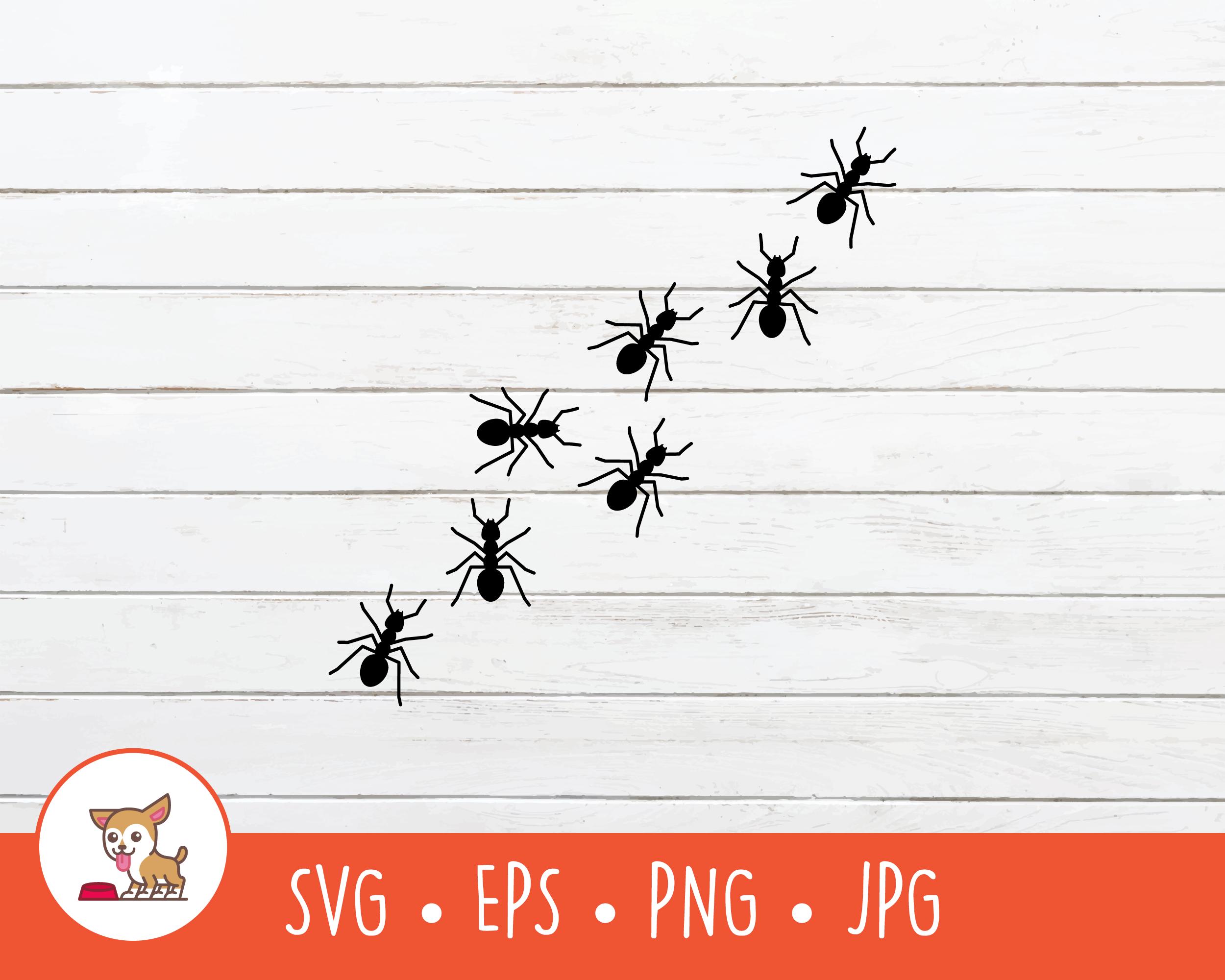 Ant Trail SVG, Trail of Ant Clipart, Vector Ants Cut File - Instant ...