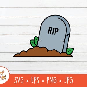 Cartoon graf clipart, grafsteen SVG, vector grafsteen gesneden bestand voor Cricut, png, eps, instant digitale download