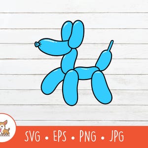 Balloon Dog Clipart, Balloon Dog SVG, Vector Balloon Dog Cut File For Cricut, PNG, EPS, Instant Digital Download