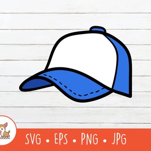 Trucker Hat Clipart, Vector Hat SVG, Trucker Hat Cut File For Cricut, PNG, EPS, Instant Digital Download