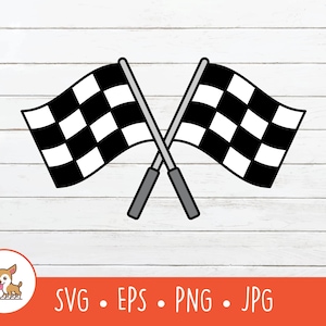 Cartoon geblokte vlaggen clipart, gekruiste geblokte vlaggen SVG, vector geblokte vlaggen gesneden bestand voor Cricut, png, eps, instant digitale download