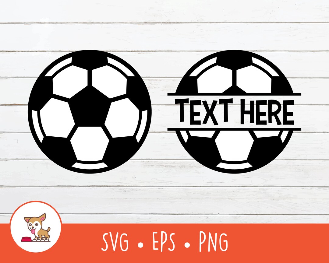 Soccer SVG, Split Soccer Name Frame, Soccer Ball Clipart, Vector Soccer
