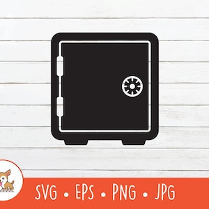 Sicherheit Schließfach SVG, Schließfach Clipart, Vektor Schließfach geschnitten Datei für Cricut, PNG, EPS, sofortiger digitaler Download