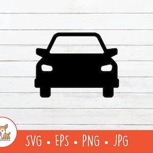 Car SVG, Car Clipart, Vector Car Cut File For Cricut, PNG, EPS, Instant Digital Download