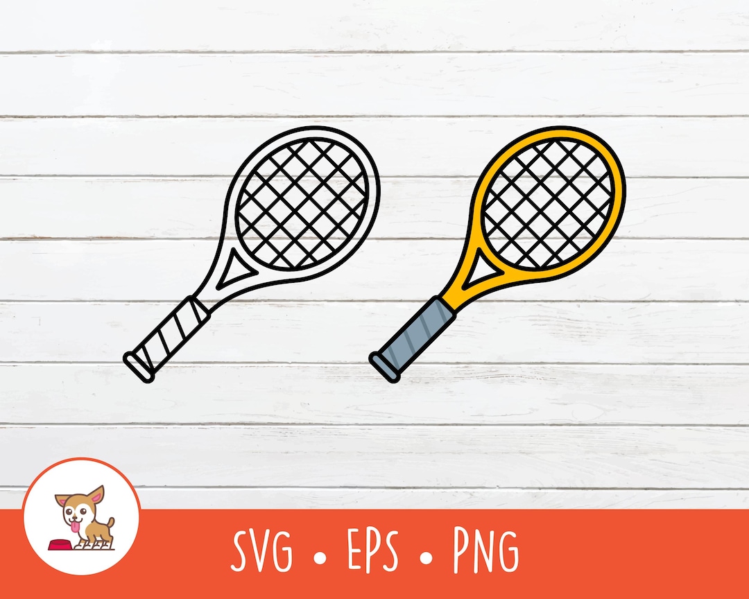 Cartoon Tennis Racket Clipart, Tennis Racquet SVG, Vector Tennis Cut ...