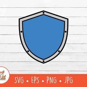 Shield Clipart, Vector Shield SVG, Shield Cut File For Cricut, PNG, EPS, Instant Digital Download