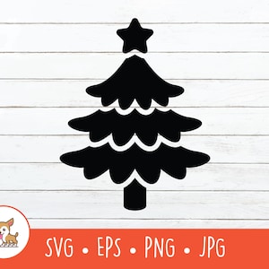 Christmas Tree SVG, Christmas Tree Silhouette, Christmas Tree Clipart, Christmas Tree Cut File For Cricut, Digital Download