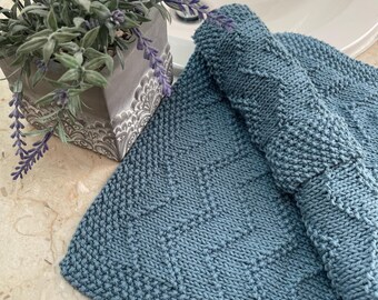 Conjunto de paños de cocina Ziggy - Tejido para principiantes - Fácil de hacer - Reversible