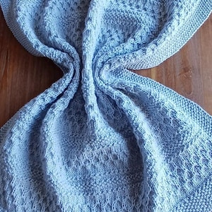 Butterfly Whispers Blanket - PDF Knitting Pattern - Adjustable in size - Textured Knit - Blanket / Throw