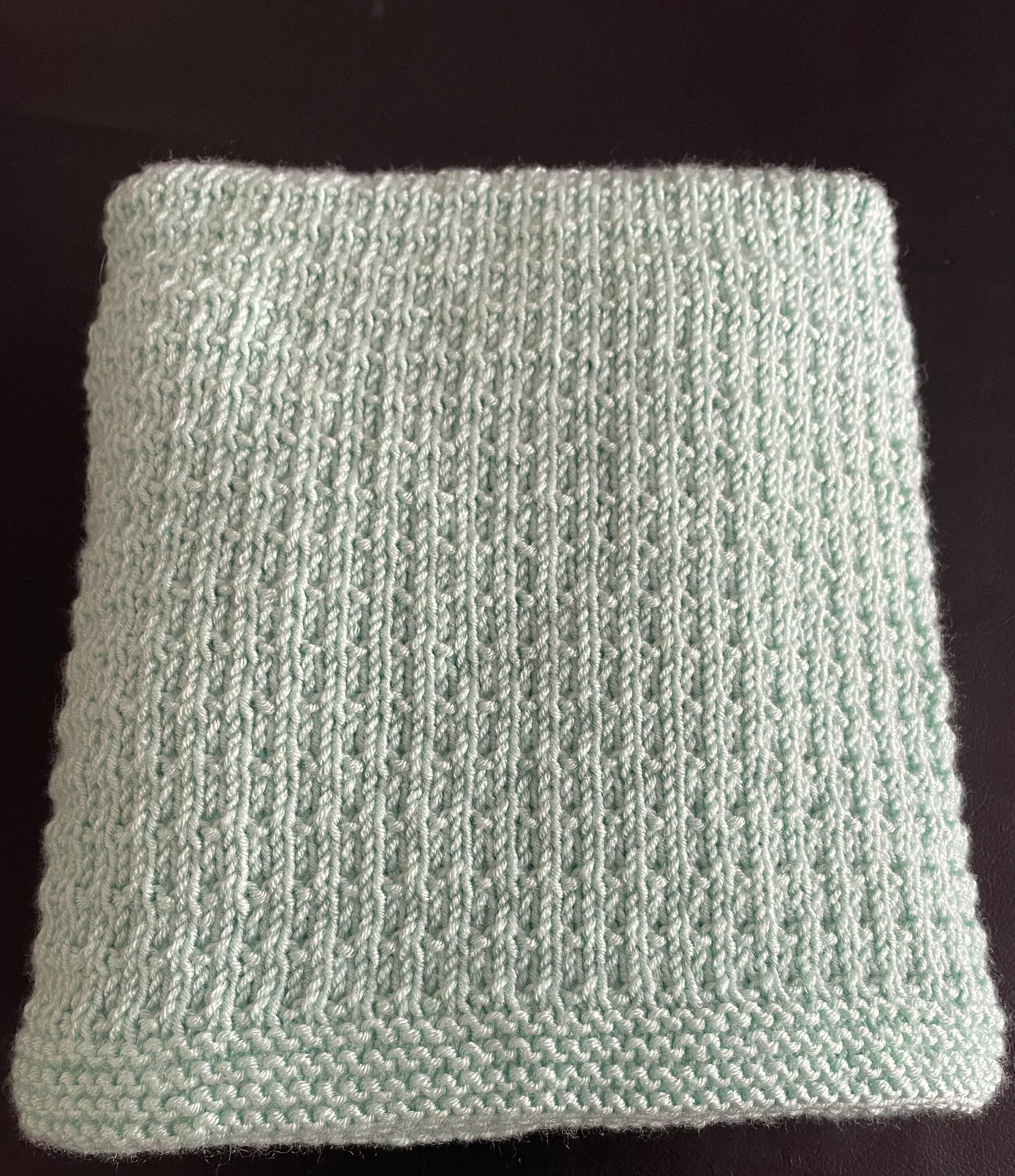 Darling Baby Blanket - PDF Knitting Pattern - Easy Knit and Purl Stitch ...