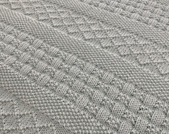 Manta Alegría Diamante - Patrón de punto en PDF - Tamaño ajustable - Puntos de punto súper fáciles