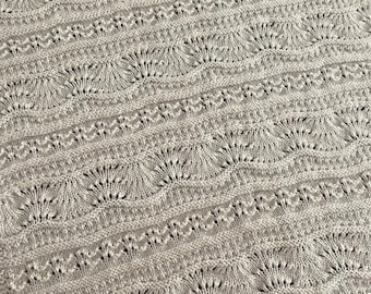 Tropical Breeze Textured Knit Baby Blanket Pattern – Adjustable Size (PDF Pattern)