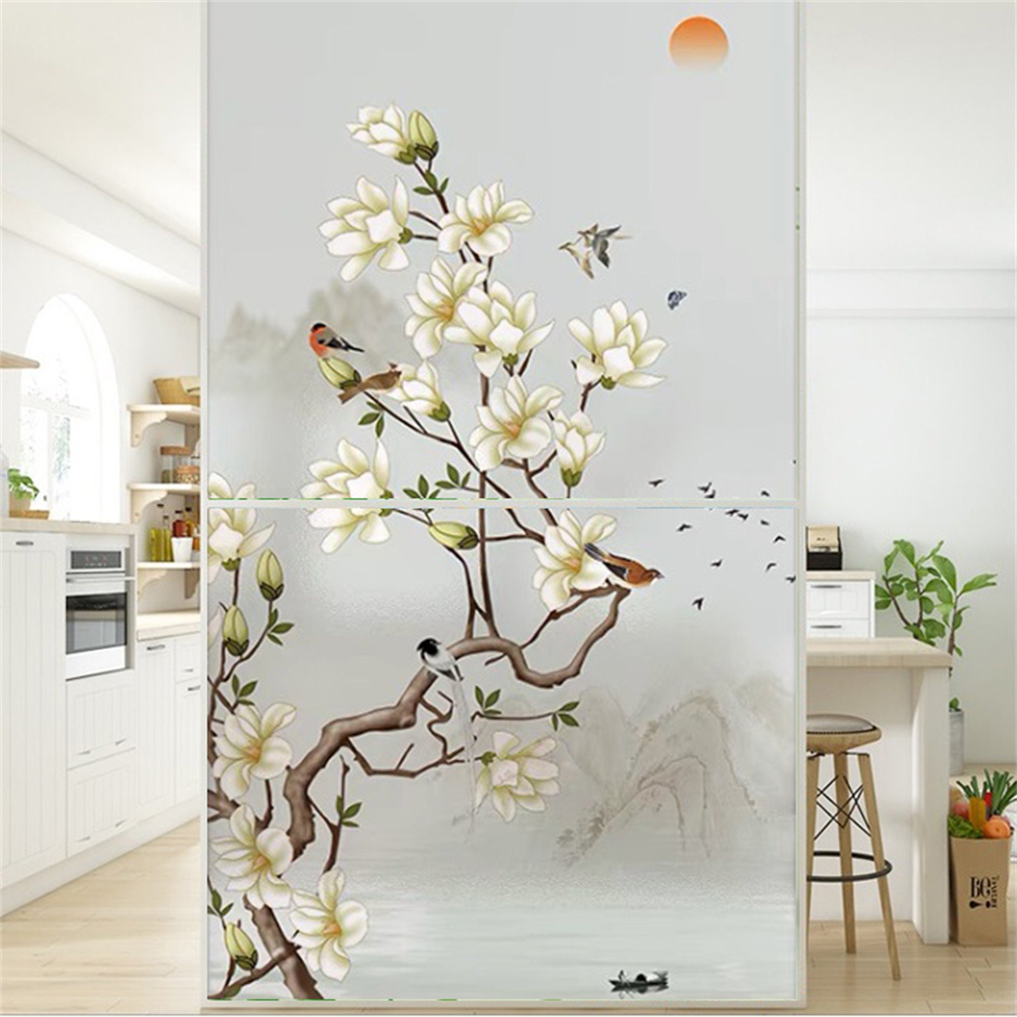 Customized Glass Window Film Static Frosted Sticker Privacy Static ...