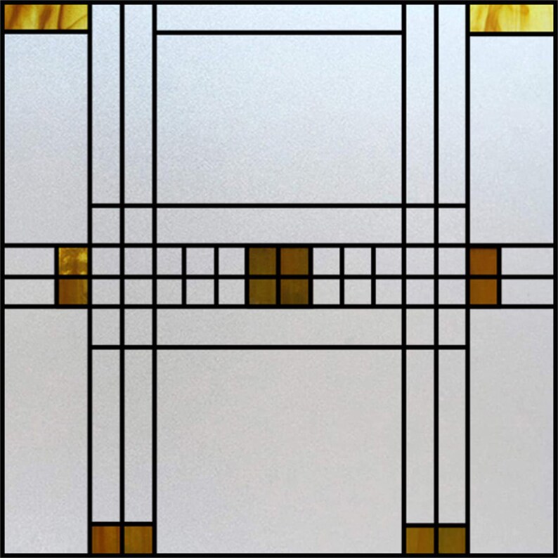 Custom Size Window Film Stained Glass Decorative Window Sticker Privacy ...