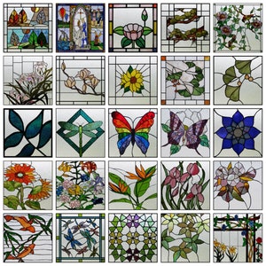 Custom Size Window Film Stained Glass Films Frosted Privacy Static Cling Background Sticker