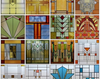 Custom Size Window Film Stained Glass Decorative Window Sticker Privacy Frosted Static Cling Window Decal