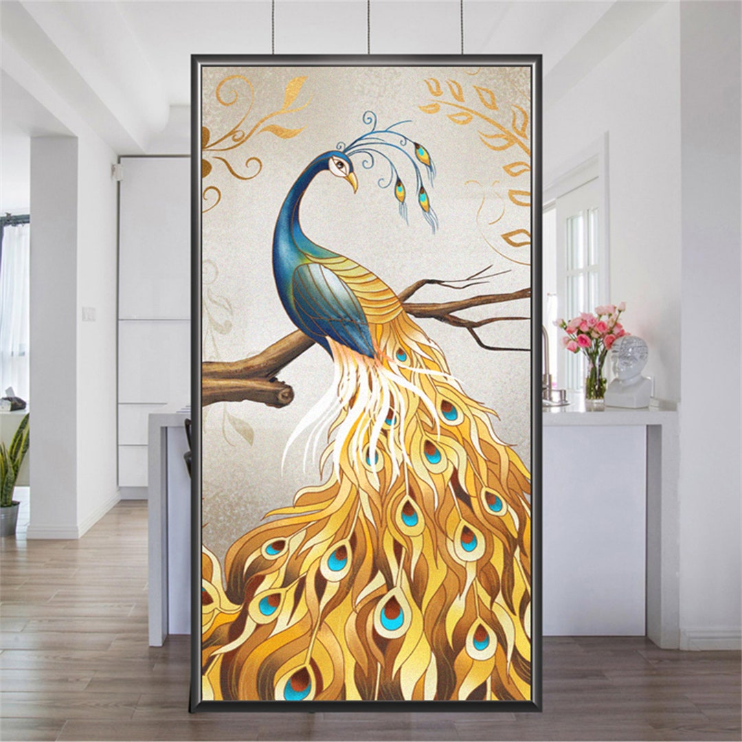 Customized Window Film Frosted Privacy Static Cling Stained Glass ...