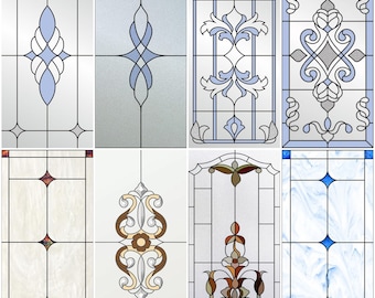 Customized Window Film Frosted Stained Glass Films Privacy Static Cling,Vintage Door Sticker For Office Home Bathroom Decor