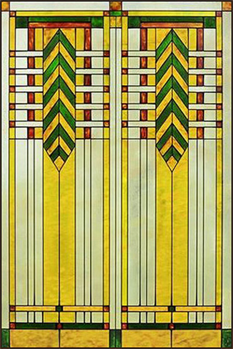 Custom Size Stained Glass Films Window Film Frosted Privacy Etsy