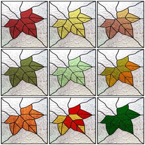 Fenster Film Glasmalerei Folien 3D Frosted Static Cling Vintage Glas Aufkleber Ahorn Blätter Für Küchenschrank Tür Home Decor