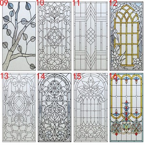 Customized Window Film Frosted Stained Glass Films Church Static Cling ...