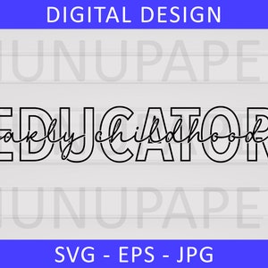 SVG-Dateien, Educator frühen Kindheit, SVG-Dateien für Shirts