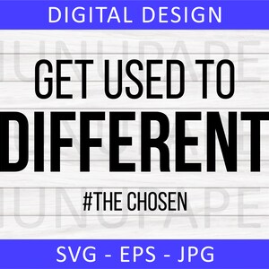 Acostúmbrate a los diferentes SVG elegidos, Christian Svg, Descarga instantánea, Descarga digital