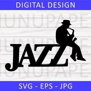 Jazz SVG, Saxophone SVG, Saxophone Musical Instrument SVG, Jazz Cornet Svg, Jazz Svg, Tenor Saxophone Svg, Saxophone Silhouette