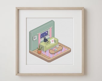 Cozy Living Instant Download PDF Cross-stitch Pattern