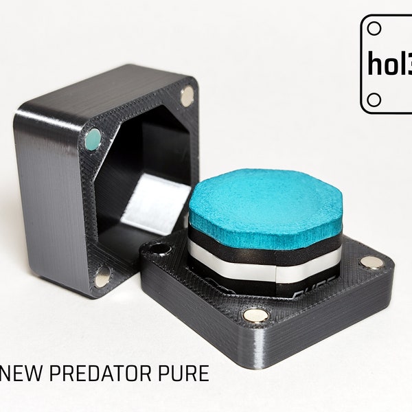 Kreidehalter für das NEUE Predator Pure - 3D gedruckt (Billard, Pool, Snooker)