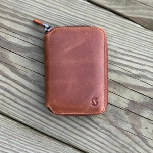 Minimalist Women Wallet,Zipper Leather Wallet,Mini Womens Wallet,Women Wallet Cute