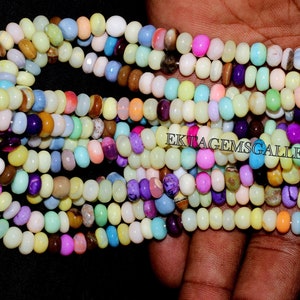 Multi Opal Edelstein Rondelle Perlen - 7 mm, 16 &quot;Strang