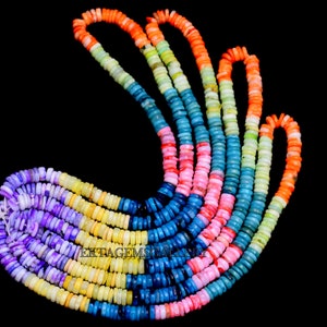 Multi Opal Heishi Perlen 7 MM, 16 &quot;Regenbogen Edelstein Perlen