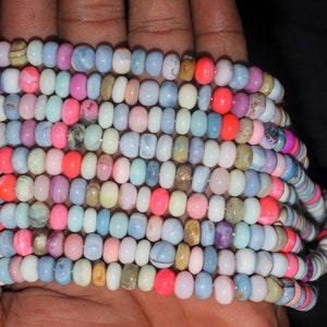 Multi Color Opal Rondelle Perlen 8-8.5 mm - 15 &quot;Strang