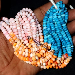Multi Opal Edelstein Rondelle Perlen 6-6.5 mm : Handgemachte Schmuckherstellung