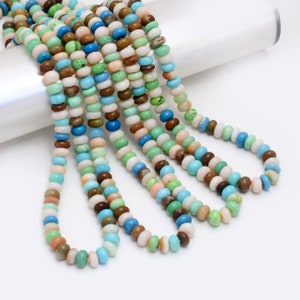 Rainbow Opal Rondelle Beads: 7mm Smooth Gemstone Strand (16 Inch)